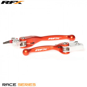 Ensemble de leviers flexibles forgés RFX Race (Orange) - KTM SX65/85
