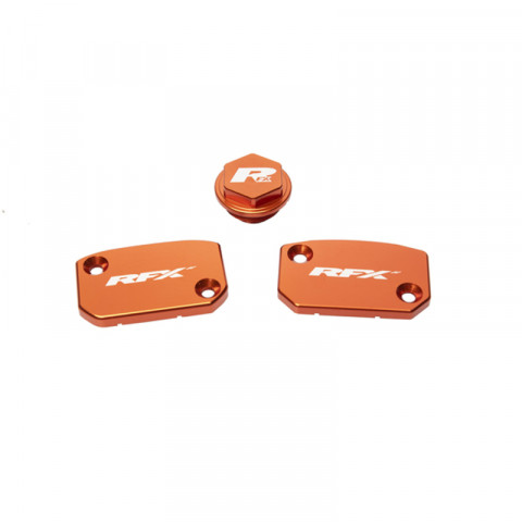 Jeu de bouchons de réservoir RFX Pro (Orange) - KTM SX/SXF (Frein et embrayage Brembo)