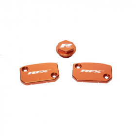 Jeu de bouchons de réservoir RFX Pro (Orange) - KTM SX/SXF (Frein et embrayage Brembo)