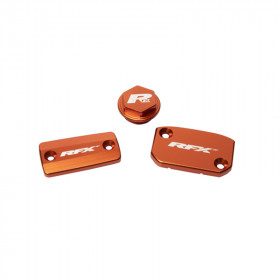 Jeu de bouchons de réservoir RFX Pro (Orange) - KTM SX/SXF (Frein Brembo et embrayage Magura)