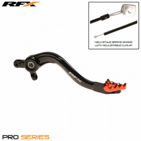 Levier de frein arrière RFX Pro ST (Anodisé dur noir/orange)