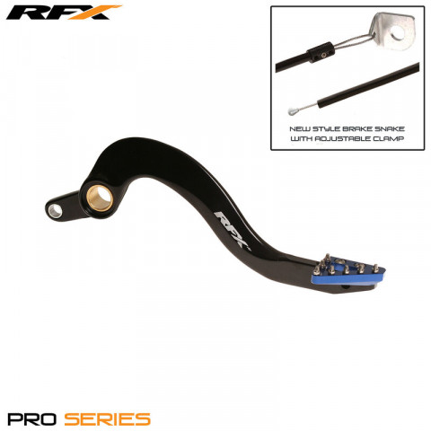 Levier de frein arrière RFX Pro ST (Anodisé dur noir/bleu) - Yamaha YZF/WRF 250