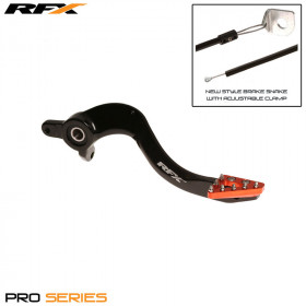 Levier de frein arrière RFX Pro ST (Anodisé dur noir/orange) - KTM SX/SX-F 125-525