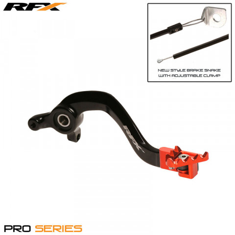 Levier de frein arrière RFX Pro FT (Noir/Orange) - KTM SX65
