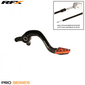 Levier de frein arrière RFX Pro ST (Anodisé dur noir/orange) - KTM65