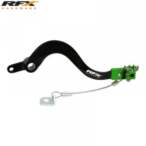 Levier de frein arrière RFX Pro FT (Noir/Vert) - Kawasaki KXF250