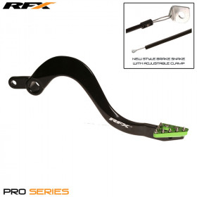 Levier de frein arrière RFX Pro ST (Anodisé dur noir/vert)