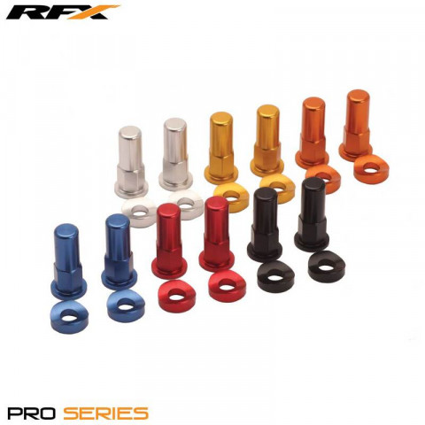 Écrous et rondelles de blocage de jante RFX Pro (Noir) 2pcs