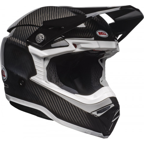 Casque BELL Moto-10 Spherical Solid - Noir/Blanc