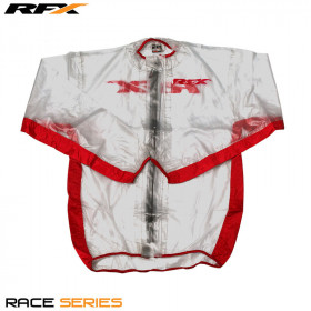 Veste de pluie RFX sport (Transparent/Rouge) - taille M