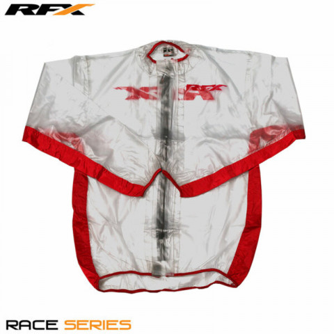 Veste de pluie RFX sport (Transparent/Rouge) - taille XL