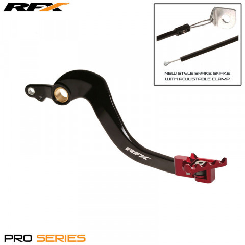 Levier de frein arrière RFX Pro FT (Noir/Rouge) - Honda CRFX450