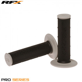 Paire de poignées bi-composant RFX Pro Series partie centrale noire  (Noir/Gris)