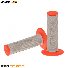 Paire de poignées bi-composant RFX Pro Series partie centrale noire (Gris/Orange)