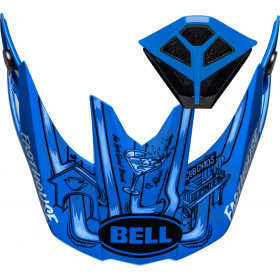 Kit visière et ventilation de bouche BELL Moto10 Spherical FH DID - Bleu