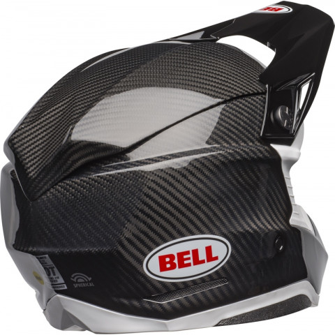 Casque BELL Moto-10 Spherical Solid - Noir/Blanc