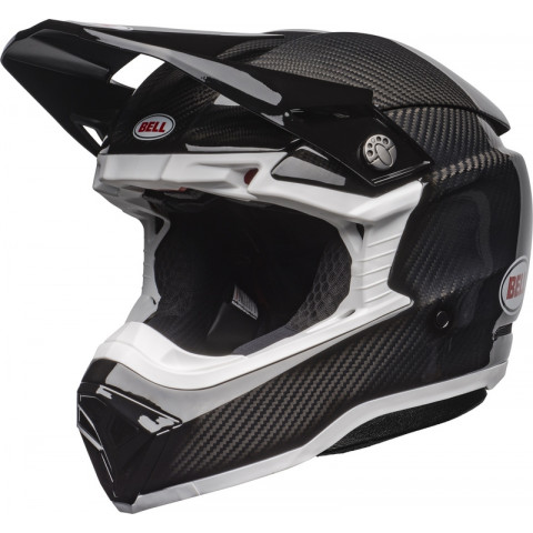 Casque BELL Moto-10 Spherical Solid - Noir/Blanc