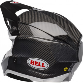 Casque BELL Moto-10 Spherical Solid - Noir/Blanc