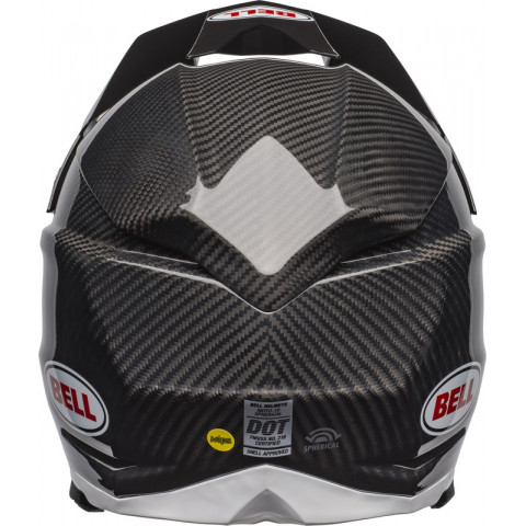 Casque BELL Moto-10 Spherical Solid - Noir/Blanc