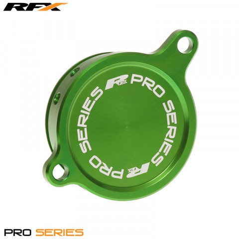 Couvercle de filtre à huile RFX Pro (Vert) - Kawasaki KXF450