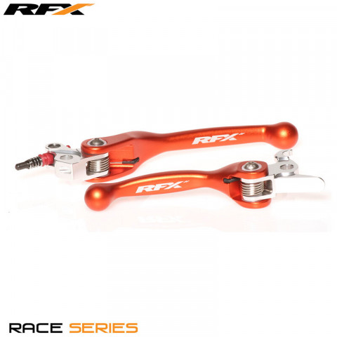 Ensemble de leviers flexibles forgés RFX Race (Orange) - KTM Divers freins Brembo / embrayages Magura