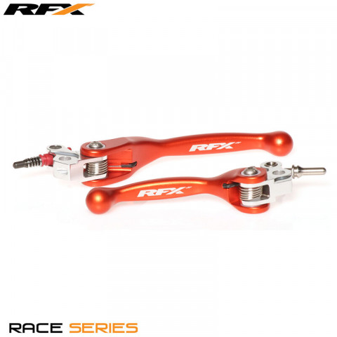 Ensemble de leviers flexibles forgés RFX Race (Orange) - KTM SX 65