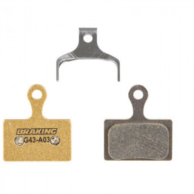 Plaquettes de frein vélo BRAKING Carbo-Metallic