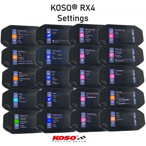 Compteur multifonction KOSO RX-4 universel