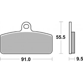 Plaquettes de frein TECNIUM MX/Quad métal fritté - MO459