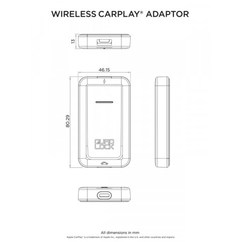 Adaptateur sans fil CarPlay QUAD LOCK