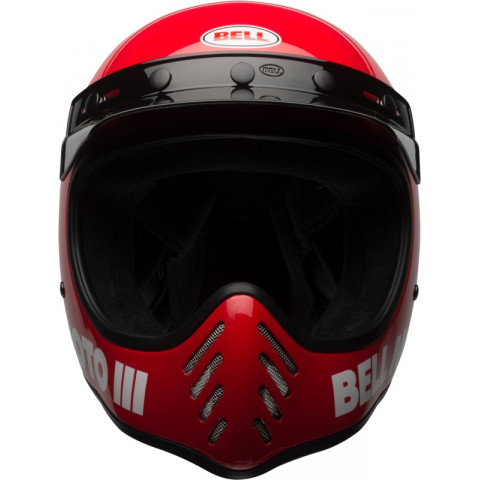 Casque BELL Moto-3 Classic - Rouge brillant