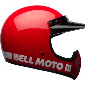 Casque BELL Moto-3 Classic - Rouge brillant