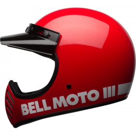 Casque BELL Moto-3 Classic - Rouge brillant