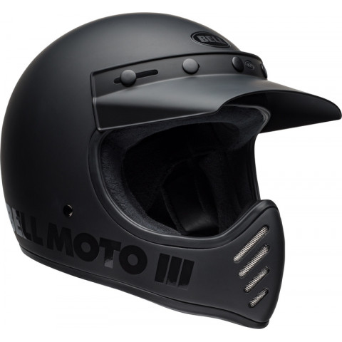 Casque BELL Moto-3 Classic - Blackout Mat/Brillant