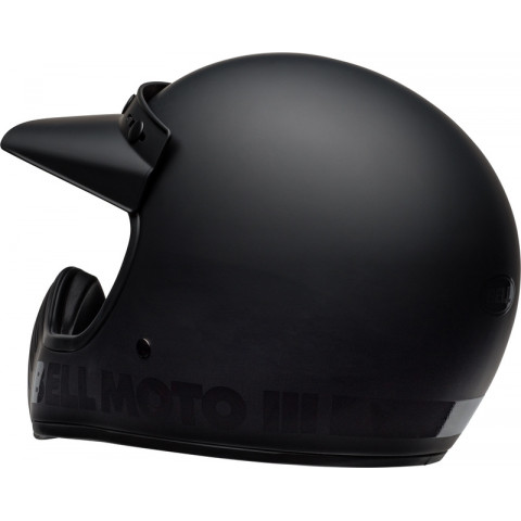 Casque BELL Moto-3 Classic - Blackout Mat/Brillant