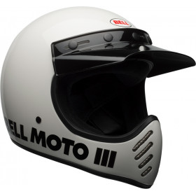 Casque BELL Moto-3 Classic - Blanc brillant