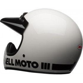 Casque BELL Moto-3 Classic - Blanc brillant