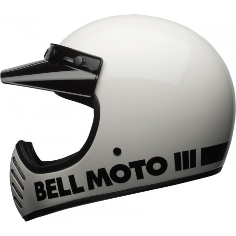Casque BELL Moto-3 Classic - Blanc brillant
