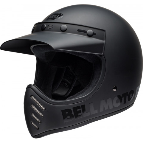 Casque BELL Moto-3 Classic - Blackout Mat/Brillant