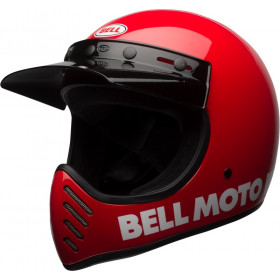 Casque BELL Moto-3 Classic - Rouge brillant