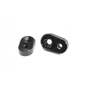  Jeu de rallonges pour repose-pieds GILLES 20 mm - noir