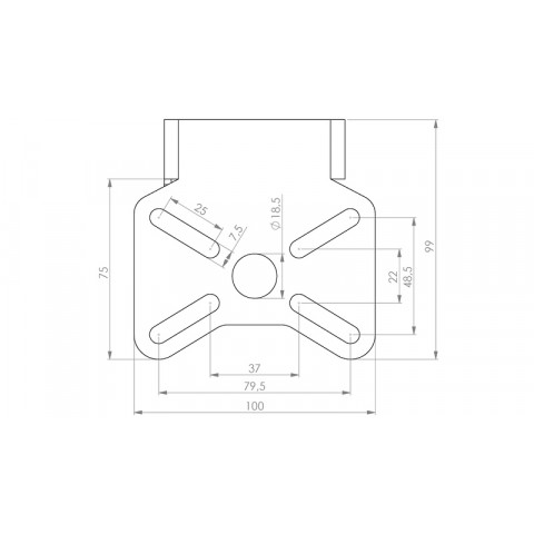 Support de plaque HIGHSIDER Akron-RS Pro