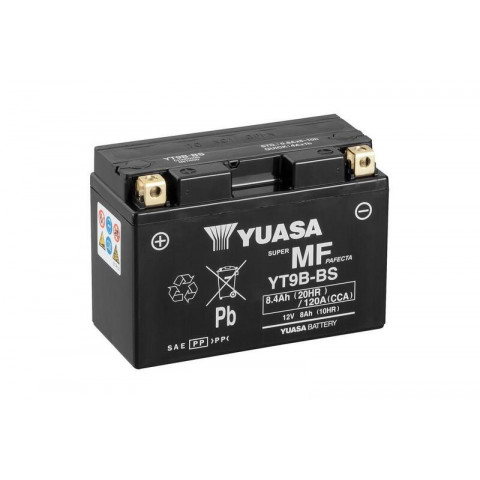 Batterie YUASA W/C sans entretien activée usine - YT9B