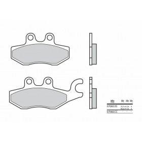 Plaquettes de frein BREMBO Scooter carbone céramique - 07060