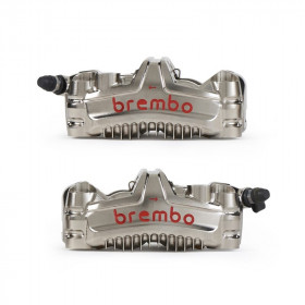 Paire d'étrier de frein avant axial BREMBO UPGRADE GP4-MS 4 pistons Ø30mm