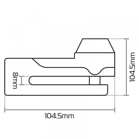 Bloque-disque OXFORD Titan ø10mm - jaune