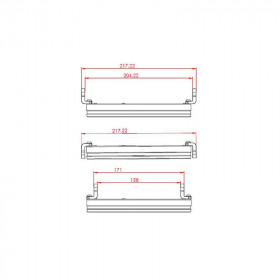 Feu avant LED HIGHSIDER Frame-R1 type 11 - montage latéral