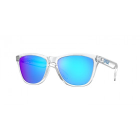 Lunettes de soleil OAKLEY Frogskins - verres Prizm Sapphire, monture Crystal Clear