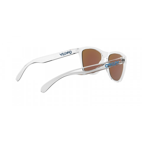 Lunettes de soleil OAKLEY Frogskins - verres Prizm Sapphire, monture Crystal Clear