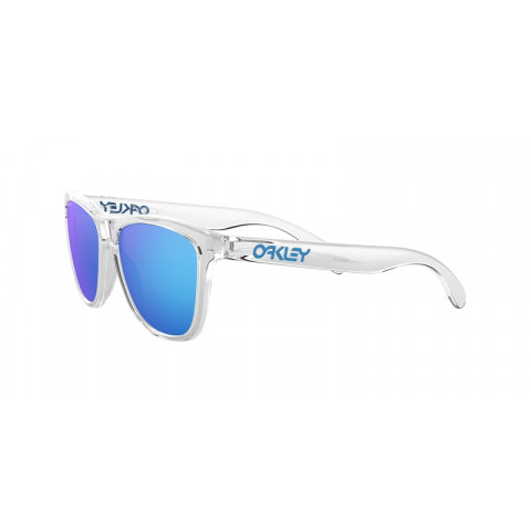 Lunettes de soleil OAKLEY Frogskins - verres Prizm Sapphire, monture Crystal Clear